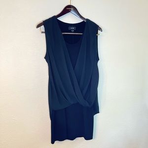 Red23 - Black Dress with Sheer Draping, Size M
